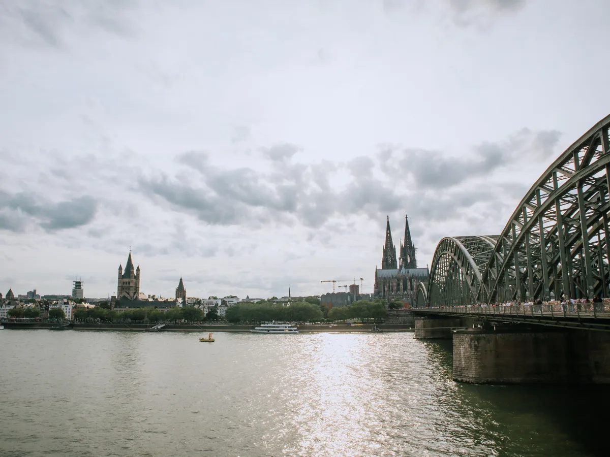 Cologne Cathedral above the Rhine