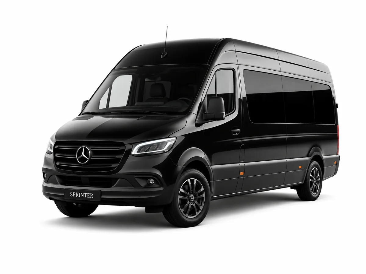 A Mercedes-Benz Sprinter minibus — GermanRide Minibus